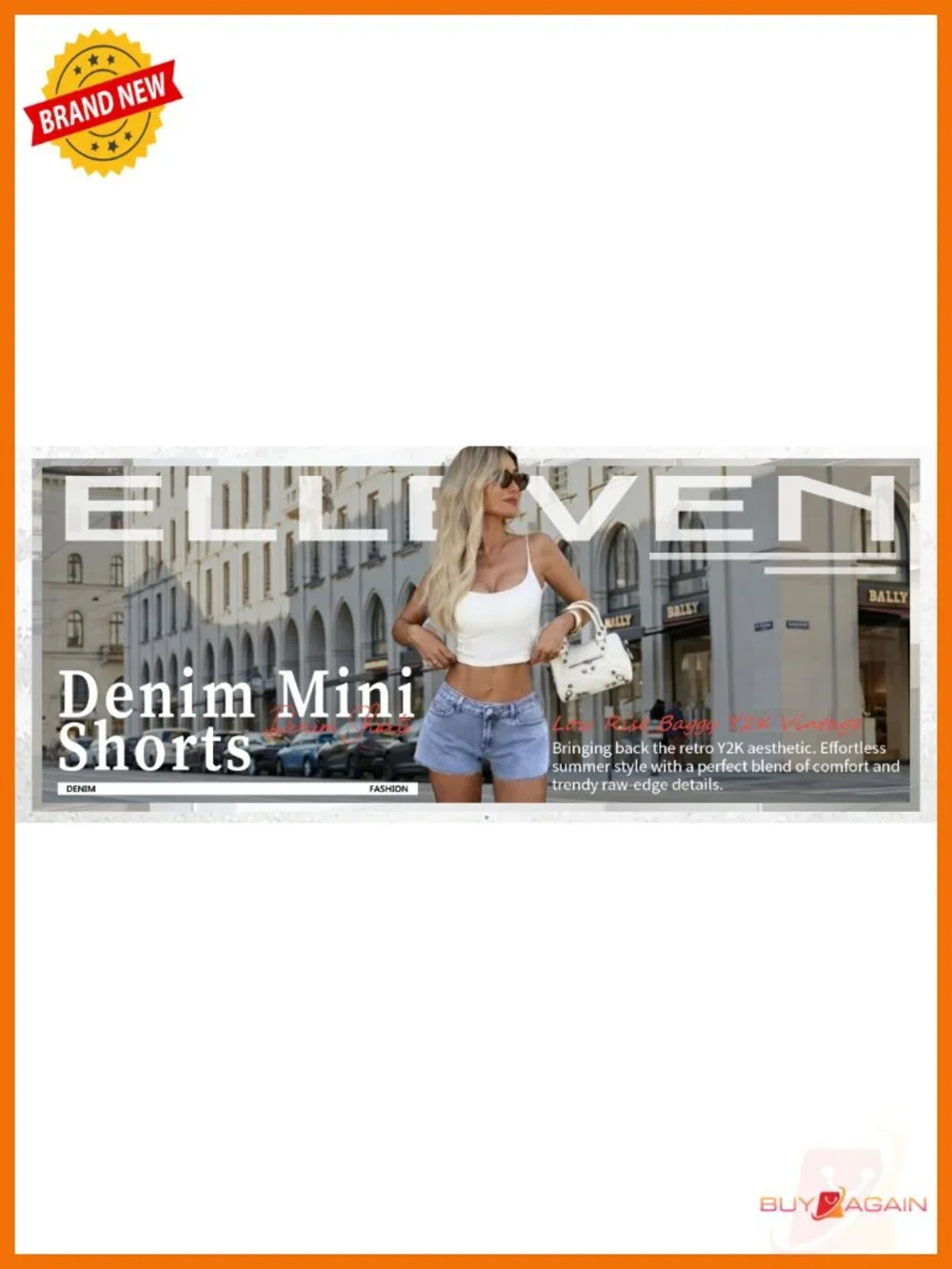 Low Rise Frayed Denim Shorts High Stretchy Baggy Raw Hem Y2K Mini Jean Shorts